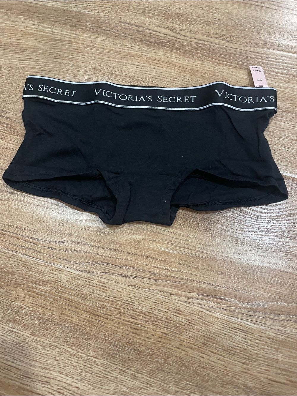 Victoria's Secret Black Girls' Logo Waistband Boyshorts
